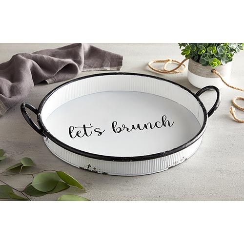 Round Tray - Let's Brunch
