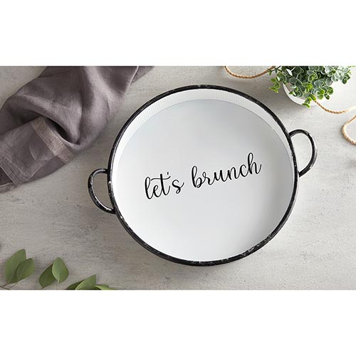 Round Tray - Let's Brunch