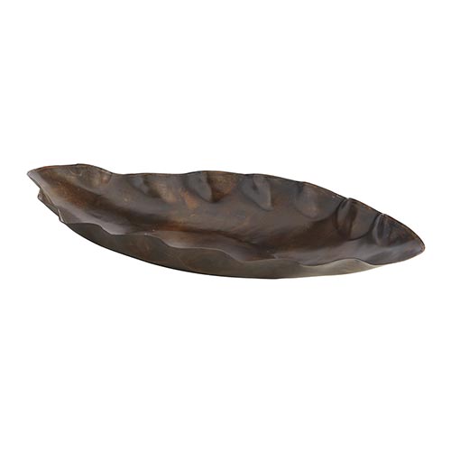 Tray - Dark Brown - Leaf Look