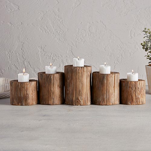 Bark Candle Holder - Small
