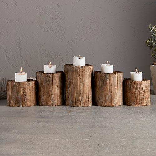 Bark Candle Holder - Small