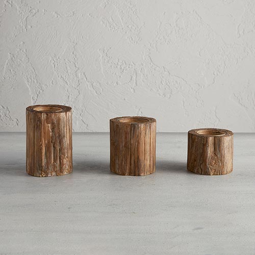 Bark Candle Holder - Small