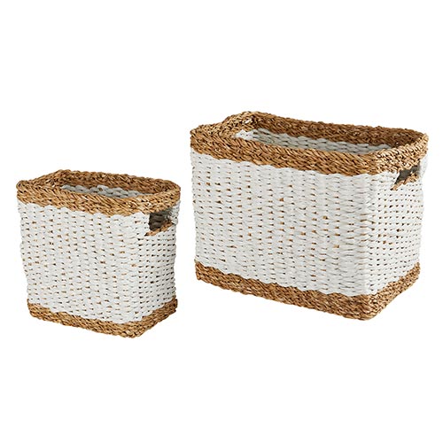 Rectangle White Basket