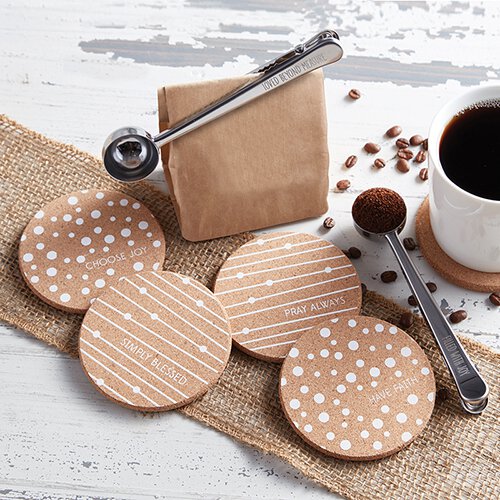 Coffee Scoop with Clip: Filled With Joy