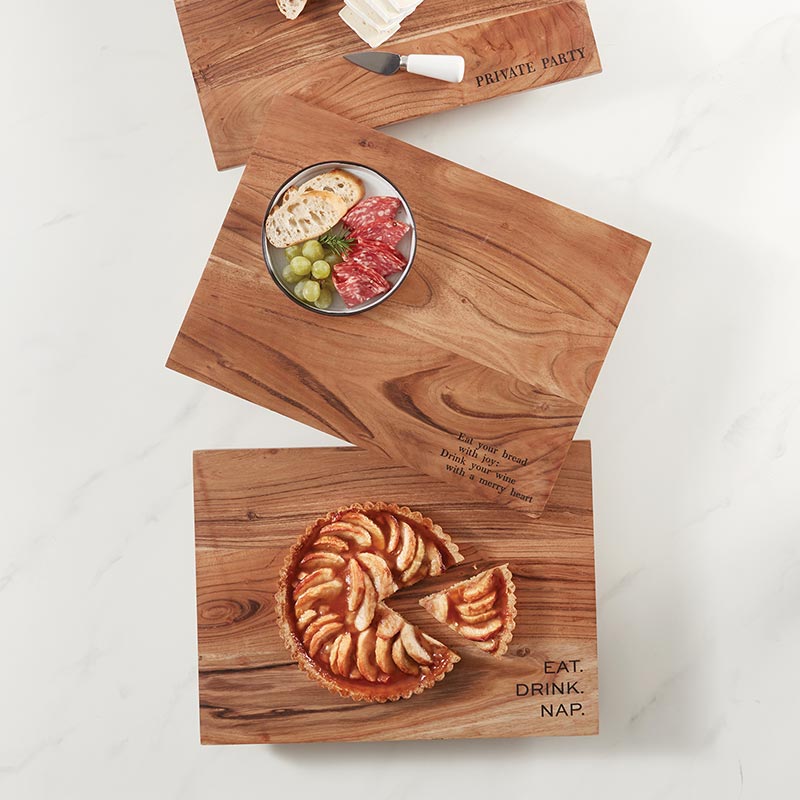 Wood Serving Tray - Eat Bread
