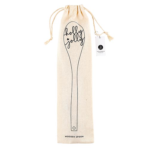 Wooden Baking Spoons - Holly Jolly