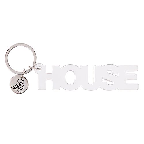 Acrylic Word Keychain - House