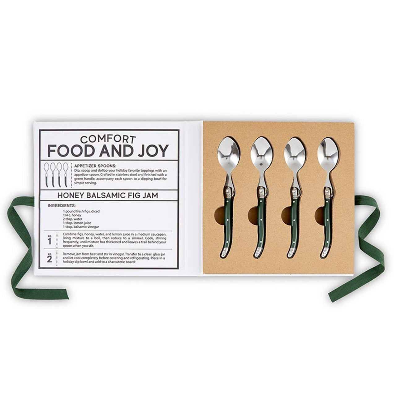Green Charcuterie Spoons Book Box - Comfort and Joy