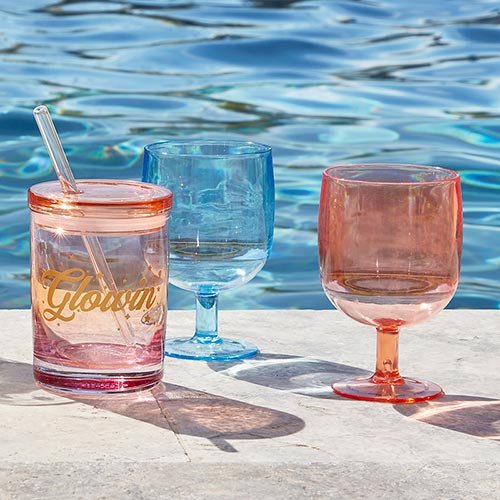 Stackable Wine Glasses Set - Multicolor - Set of 4