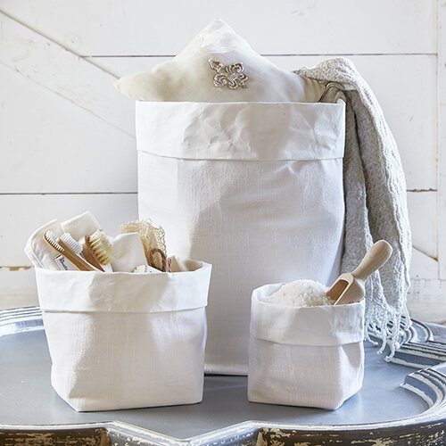 Large Holder - Linen - White