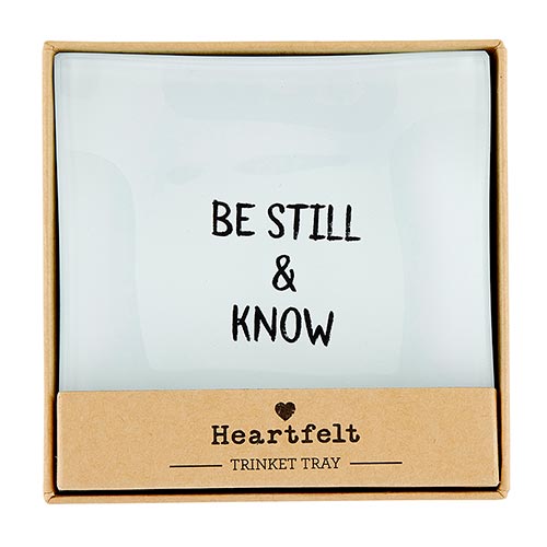 Trinket Tray - Square - Be Still & Know
