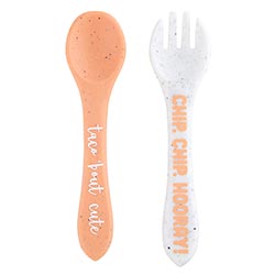 Silicone Spoon + Fork - Taco