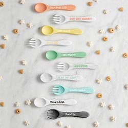 Silicone Spoon + Fork - Taco