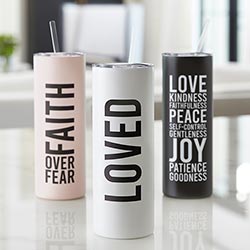 Skinny Tumbler - Faith over Fear