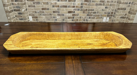 Charcuterie Wood Bread Bowl/Board - Extra Long 39"x11.5"