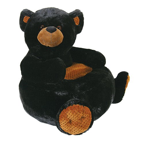 Plush Chair - Black Bear