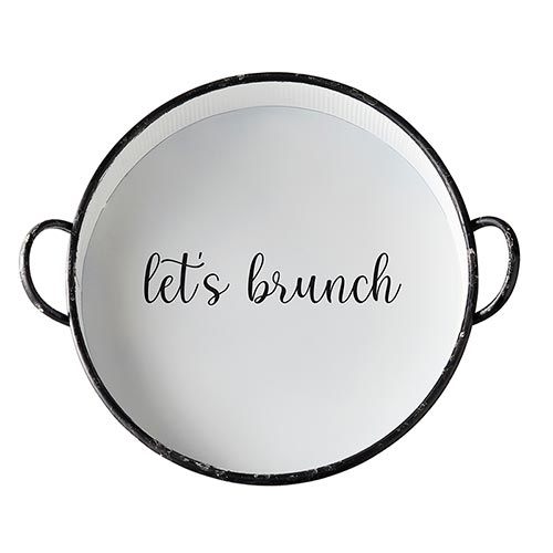 Round Tray - Let's Brunch