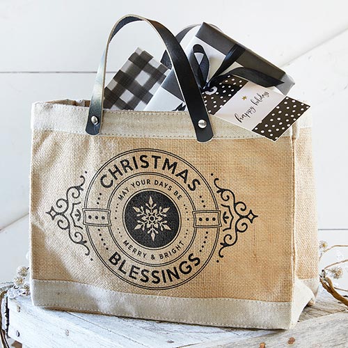 Mini Market Tote - Christmas Blessings