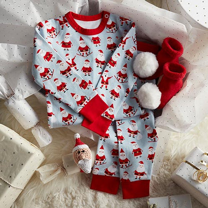 Pajama Set - 2pc - Santa, 6-12 months