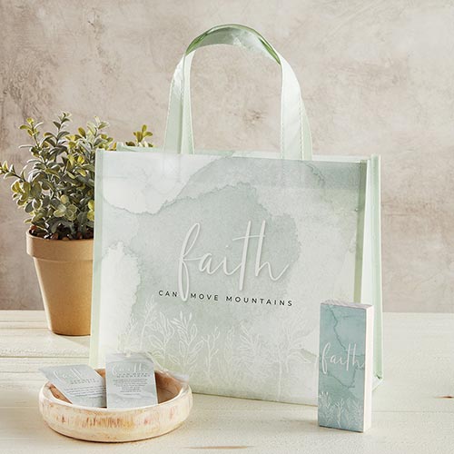 Heart & Soul Tote - Faith Can Move Mountains