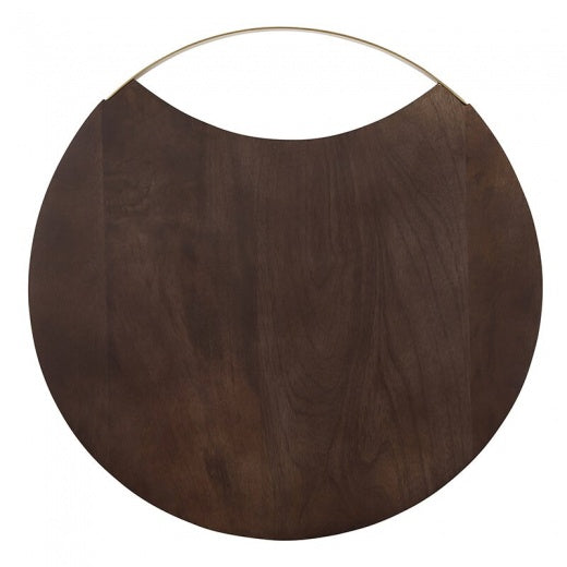 Wood + Brass Board - 16" Diameter