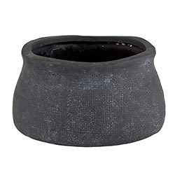 Matte Black Round Vase - Small