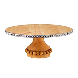 Round Beaded Pedestal Cake Stand - X-Large